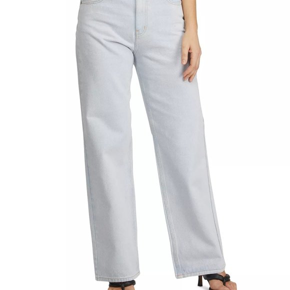 NUMERO Juniors' Wide-Leg Light Wash Jeans in Platinum Blue Size 29 - Picture 1 of 7